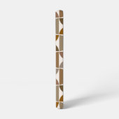 MCM Halfcirkels Browns+Crème Groot Patroon Samsung Galaxy Hoesje (Linkerkant)