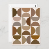 MCM Halfcirkels Browns en Crèmes Briefkaart (Voorkant / Achterkant)