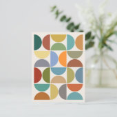 MCM Halfcirkels Kleur op Crème Briefkaart (Staand voorkant)