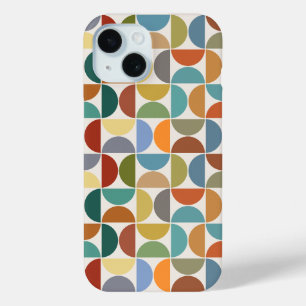 MCM Halfcirkels Patroonkleur op Crème iPhone 15 Case
