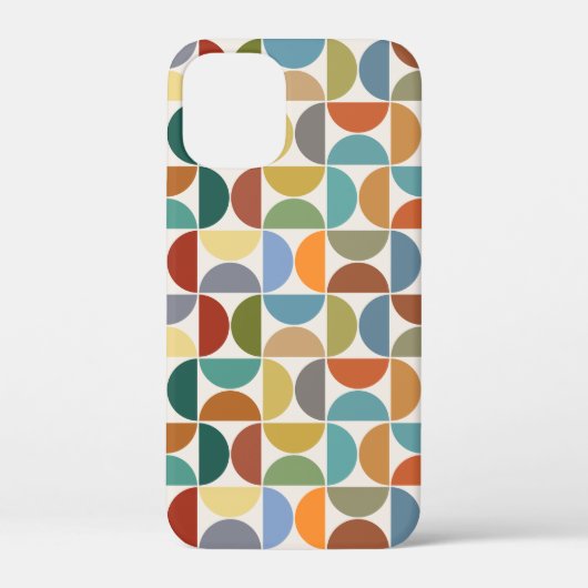 MCM Halfcirkels Patroonkleur op Crème Case-Mate iPhone Case (Achterkant)