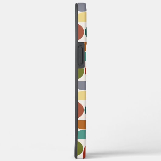 MCM Halfcirkels Patroonkleur op Crème Case-Mate iPhone Case (Achterkant / Rechts)