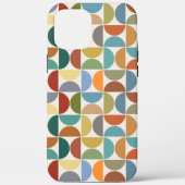 MCM Halfcirkels Patroonkleur op Crème Case-Mate iPhone Case (Achterkant)