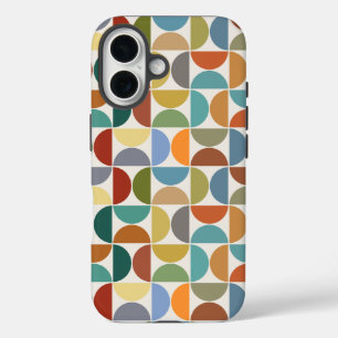 MCM Halfcirkels Patroonkleur op Crème iPhone 16 Hoesje