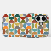 MCM Halfcirkels Patroonkleur op Crème Case-Mate iPhone Case (Achterkant (horizontaal))