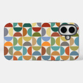 MCM Halfcirkels Patroonkleur op Crème Case-Mate iPhone Case (Achterkant (horizontaal))