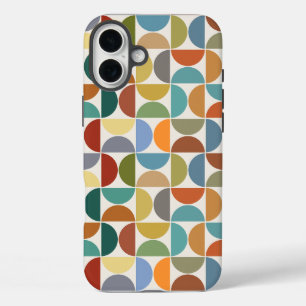 MCM Halfcirkels Patroonkleur op Crème iPhone 16 Plus Hoesje