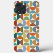 MCM Halfcirkels Patroonkleur op Crème Case-Mate iPhone Case (Achterkant)