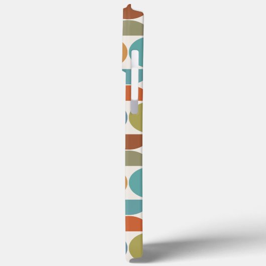 MCM Halfcirkels Patroonkleur op Crème Case-Mate iPhone Case (Achterkant / Links)