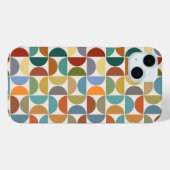 MCM Halfcirkels Patroonkleur op Crème Case-Mate iPhone Case (Achterkant (horizontaal))