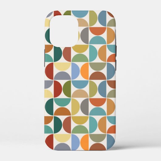 MCM Halfcirkels Patroonkleur op Crème Case-Mate iPhone Case (Achterkant)