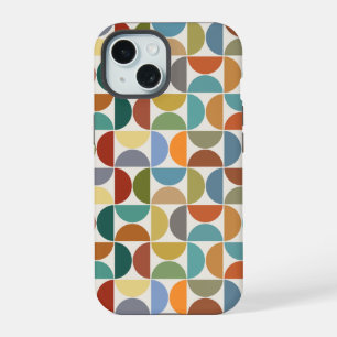 MCM Halfcirkels Patroonkleur op Crème iPhone 15 Case
