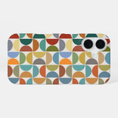 MCM Halfcirkels Patroonkleur op Crème iPhone 16 Hoesje (Achterkant horizontaal)