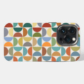 MCM Halfcirkels Patroonkleur op Crème iPhone Hoesje (Achterkant horizontaal)