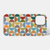 MCM Halfcirkels Patroonkleur op Crème iPhone Hoesje (Achterkant horizontaal)