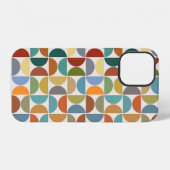 MCM Halfcirkels Patroonkleur op Crème iPhone Hoesje (Achterkant horizontaal)