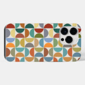 MCM Halfcirkels Patroonkleur op Crème iPhone Hoesje (Achterkant horizontaal)
