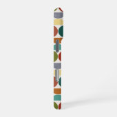 MCM Halfcirkels Patroonkleur op Crème iPhone Hoesje (Rechterkant)