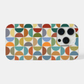 MCM Halfcirkels Patroonkleur op Crème iPhone Hoesje (Achterkant horizontaal)