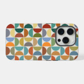 MCM Halfcirkels Patroonkleur op Crème iPhone Hoesje (Achterkant horizontaal)
