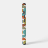 MCM Halfcirkels Patroonkleur op Crème iPhone Hoesje (Linkerkant)