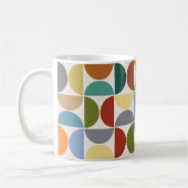 MCM Halfcirkels Patroonkleur op Crème Koffiemok (Links)