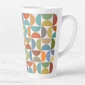 MCM Halfcirkels Patroonkleur op Crème Latte Mok (Rechts)