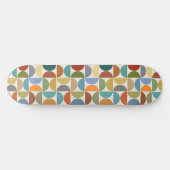 MCM Halfcirkels Patroonkleur op Crème Persoonlijk Skateboard (Horizontaal)