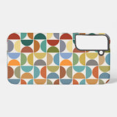 MCM Halfcirkels Patroonkleur op Crème Samsung Galaxy Hoesje (Achterkant horizontaal)