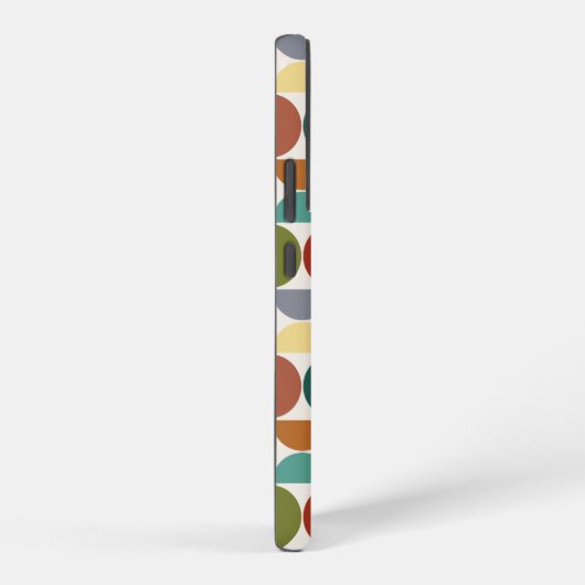 MCM Halfcirkels Patroonkleur op Crème Samsung Galaxy Hoesje (Rechterkant)