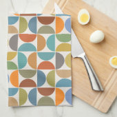 MCM Halfcirkels Patroonkleur op Crème Theedoek (Quarter Fold)