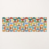MCM Halfcirkels Patroonkleur op Crème Yogamat (Achterkant (horizontaal))