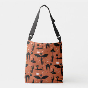 MCM Halloween Verkleed Minimalistisch Oranje Katte Crossbody Tas