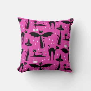 MCM Halloween Verkleed Minimalistisch Roze Katten Kussen