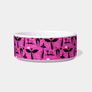 MCM Halloween Verkleed Minimalistisch Roze Katten Voerbakje