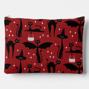 MCM Halloween Verkleed Minimalistische Katten Rood Etui