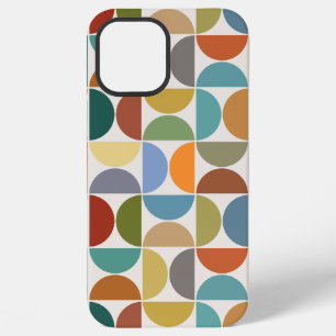 MCM Halve Cirkels Groot Patroon Kleur op Crème iPhone 12 Pro Max Hoesje