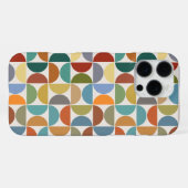 MCM Halve Cirkels Patroon Kleur op Crème iPhone Hoesje (Achterkant horizontaal)