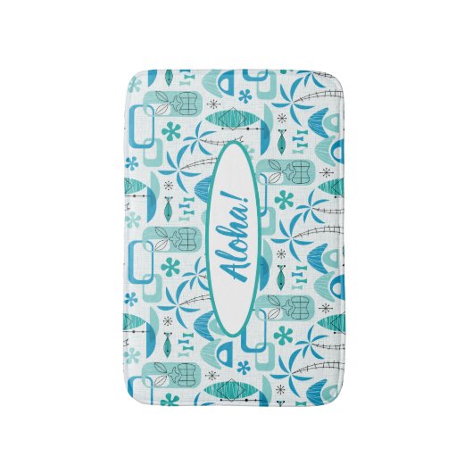 MCM Hawaiian Village - Blue Badmat (Voorkant Verticaal)