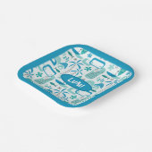 MCM Hawaiian Village – Blue Papieren Bordje (Gebogen)