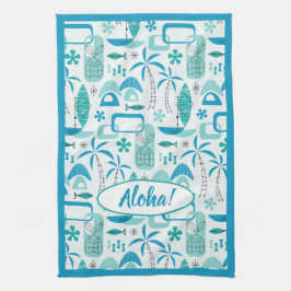 MCM Hawaiian Village - Blue Theedoek