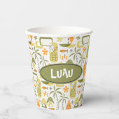 MCM Hawaiian Village Papieren Bekers (Voorkant)