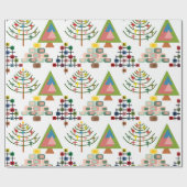 MCM Kerstbomen Cadeaupapier (Vlak)