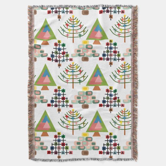 MCM Kerstbomen Deken (Voorkant Verticaal)