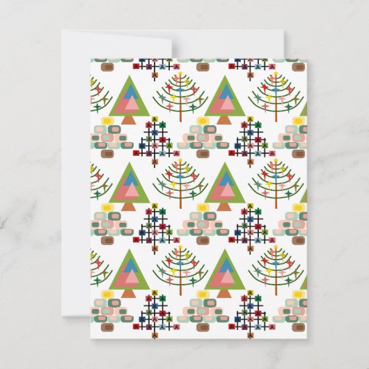 MCM Kerstbomen  Notitiekaartje (Voorkant)