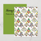 MCM Kerstbomen  Notitiekaartje (Voorkant / Achterkant)