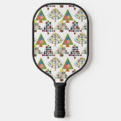 MCM Kerstbomen Pickleball Paddle (Achterkant)