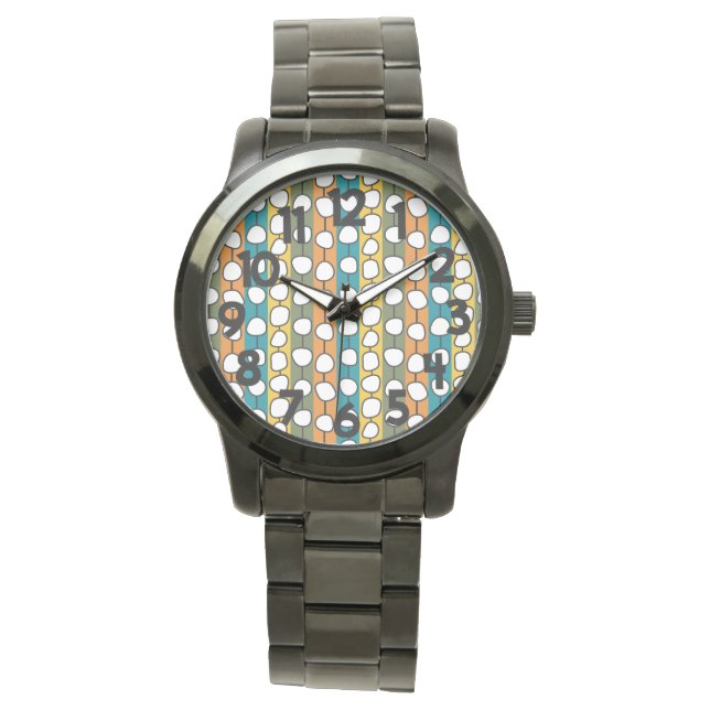 MCM kleurrijke lijnen Horloge (Voorkant)