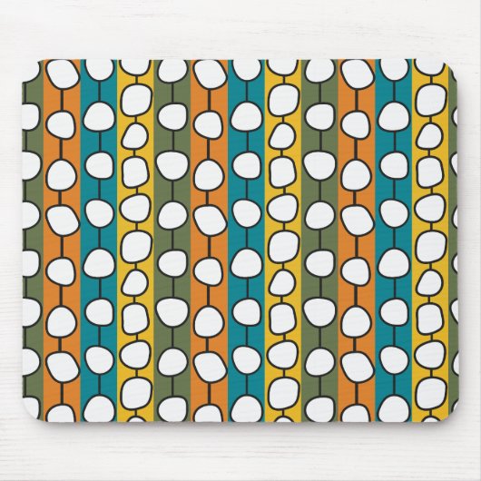 MCM kleurrijke lijnen Muismat (Voorkant)