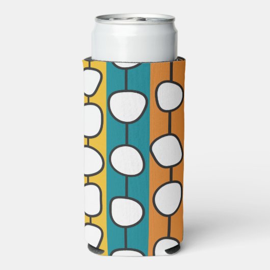 MCM kleurrijke lijnen Seltzer Blikjeskoeler (Seltzer Achterkant)